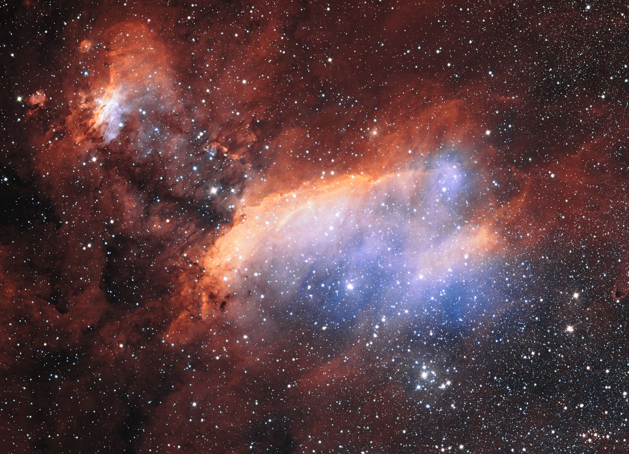 Prawn Nebula Visible in all its Dusty Glory